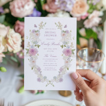 Ducha de novia romántica suave pastel floral