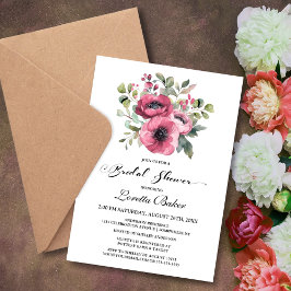 Invitación Ducha de novia rosa