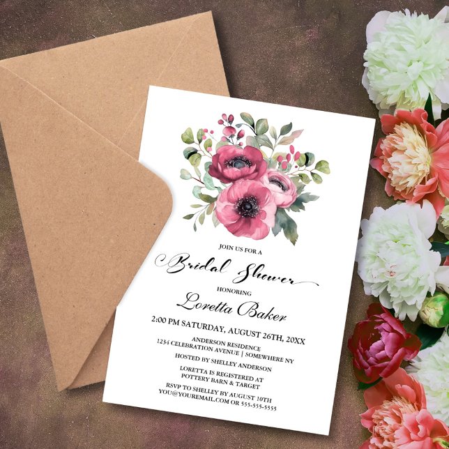 Invitación Ducha de novia rosa (Subido por el creador)