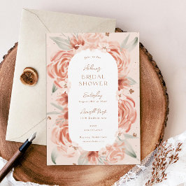 Invitación Ducha de novia Rosa de Rubor