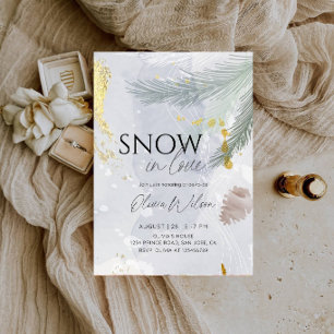 Invitación Ducha de Novia Snow in Love - Novia Winter Wonderl