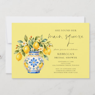 Invitación Ducha de Novia Tema Limón Main Squeeze