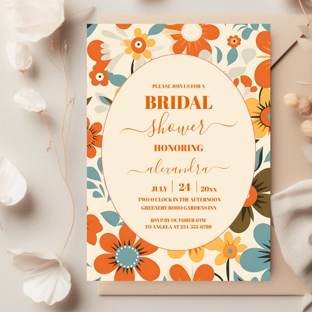 Invitación Ducha de Novia Vintage Retro (Subido por el creador)