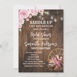 Invitación Ducha de Novia Western Boots Saddle Up Next Chapte