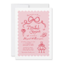 Ducha de novia Whimsical Rosa-Roja