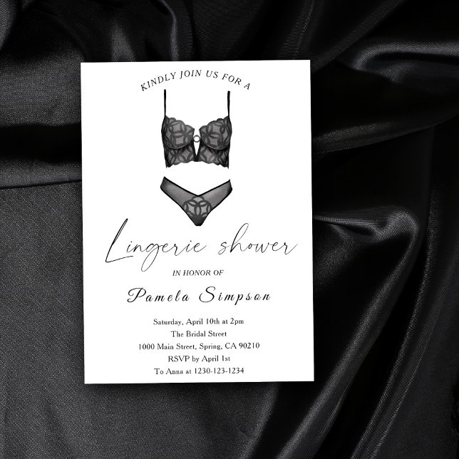 Invitación Ducha de novias Black Ooh La Lingerie (Subido por el creador)