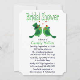 Invitación Ducha de Novias Blancas y Verdes