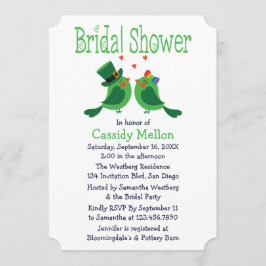 Invitación Ducha de Novias Blancas y Verdes