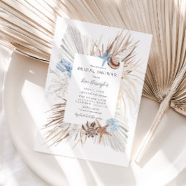 Invitación Ducha de novias Boho Beach