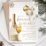 Invitación Ducha de novias Brunch and Bubbly Champagne<br><div class="desc">Navidades Brunch and Bubbly Champagne Bridal Duower</div>