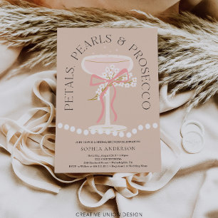 Invitación Ducha de novias Brunch and Bubbly Prosecco