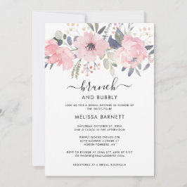 Invitación Ducha de novias brunch y bubbly