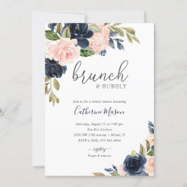 Invitación Ducha de novias brunch y bubbly