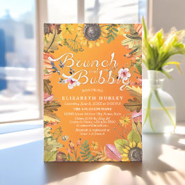 Invitación Ducha de novias brunch y bubbly Maple Deja Calabaz