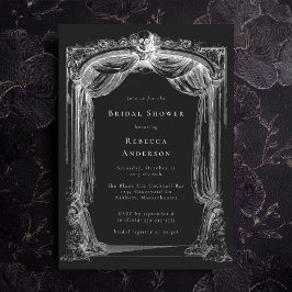 Invitación Ducha de novias con ornamentos góticos de la antig