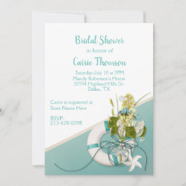 Invitación Ducha de novias con temática playera