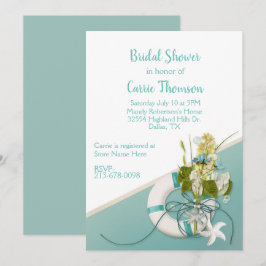 Invitación Ducha de novias con temática playera