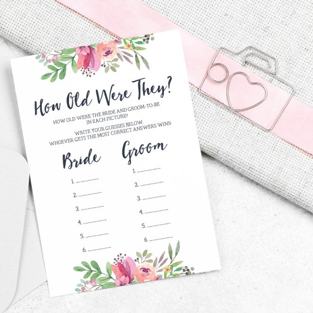 Invitación Ducha De Novias Cuán Viejos Eran Los Juegos (Subido por el creador)