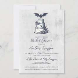 Invitación Ducha de novias de Bat de Pastel