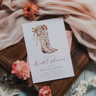 Invitación Ducha de novias de Bow Rosa