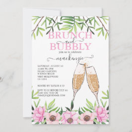 Invitación Ducha de novias de brunch y bubbly personalizada