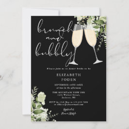 Invitación Ducha De Novias De Brunch Y De Verdor Asombroso