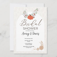 Ducha de novias de calabaza