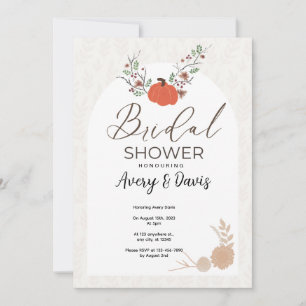 Invitación Ducha de novias de calabaza