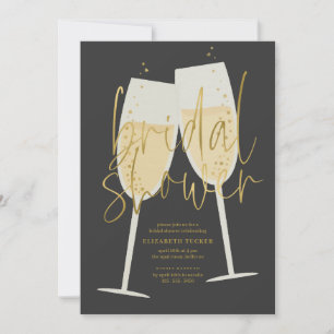 Invitación Ducha de novias de Champagne