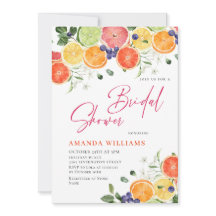 Ducha de novias de Cítricos Florales Brillantes Fe