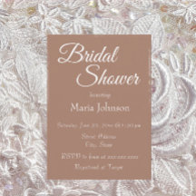 Ducha de novias de estilo sencillo Mocha