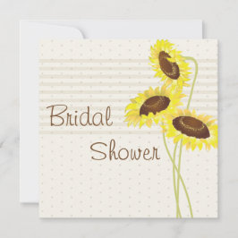 Invitación Ducha De Novias De La Colección Sunflowers And Str