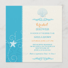 Ducha de novias de Malibu Blue Ivory Beach