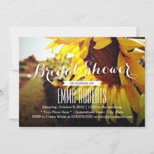 Invitación Ducha de novias de verano de girasol ruso