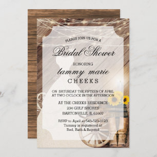 Invitación Ducha de novias en Barnwood Country