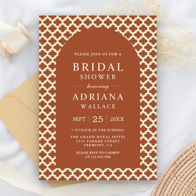 Invitación Ducha de novias en el Arco Terracotta de Quatrefoi (Subido por el creador)