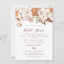 Invitación Ducha de novias en el desierto de hierba de Boho P