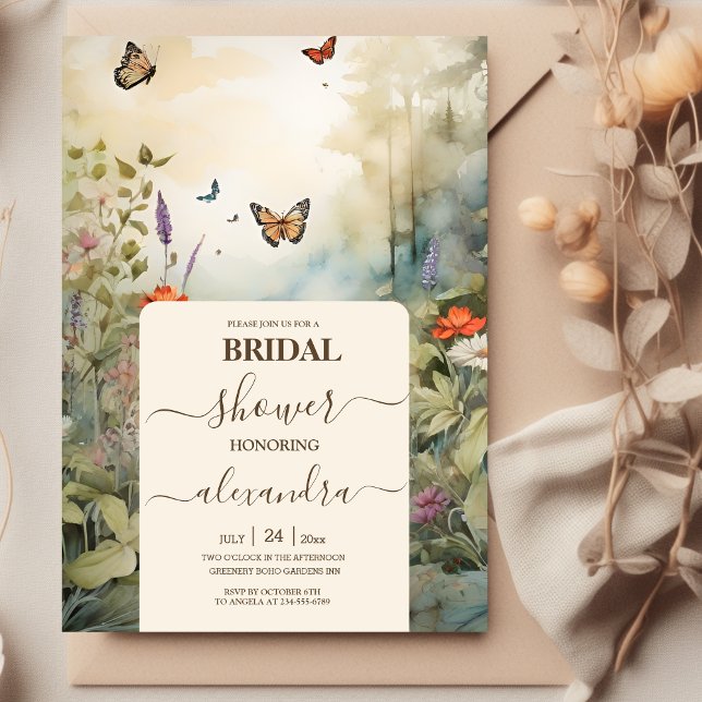 Invitación Ducha de novias en la montaña Boho Wildflower (Subido por el creador)