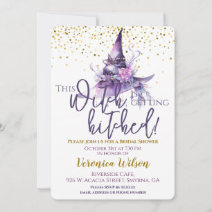 Invitación Ducha De Novias Esta Bruja Se Está Golpeando