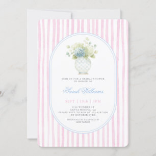 Invitación Ducha de novias Grandmillennial Pink Ginger Jar