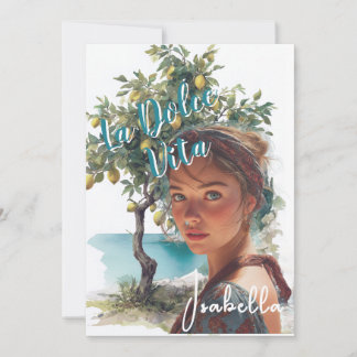 Invitación Ducha de novias italiana La Dolce Vita