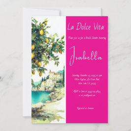 Invitación Ducha de novias italiana La Dolce Vita