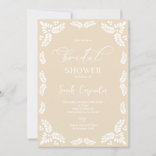 Invitación Ducha de novias Papel Picado