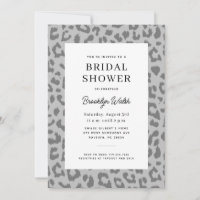 Ducha de novias para impresión de animales grises