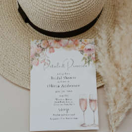 Invitación Ducha de novias Petal y Prosecco