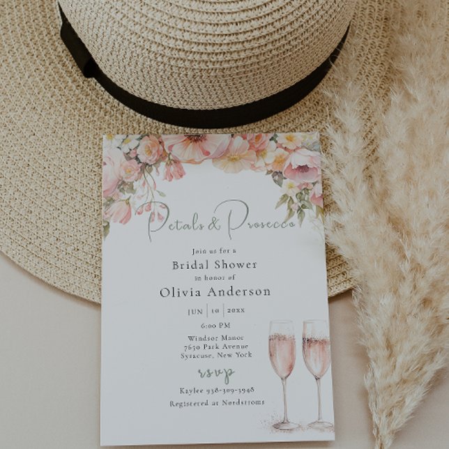Invitación Ducha de novias Petal y Prosecco (Subido por el creador)