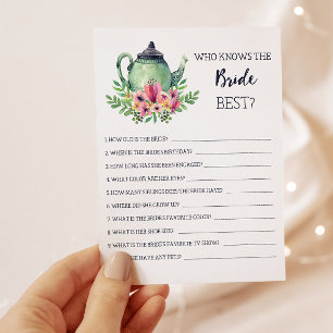 Invitación Ducha de novias que conoce a la novia como el mejo