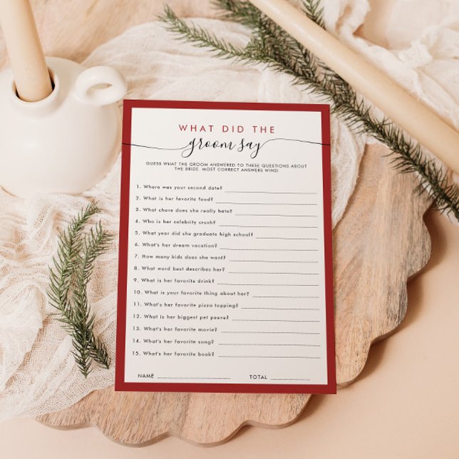 Invitación Ducha De Novias Qué Dijo El Groom Card (Subido por el creador)