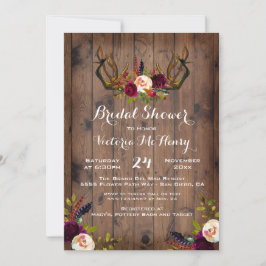 Invitación Ducha de novias rusas del Boho con cánticos de cie