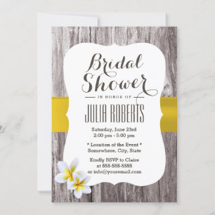 Invitación Ducha de novias Rustic Beach Summer Floral